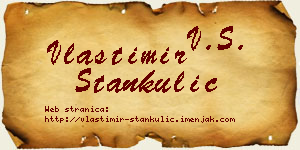 Vlastimir Stankulić vizit kartica